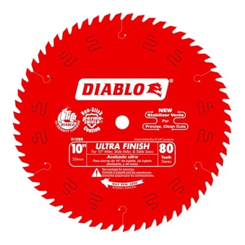 Diablo (Freud) Diablo D1080X 10-in Fine Finish Blade (80T)
