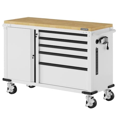WORKPRO WORKPRO 52-in Rolling Tool Chest (5 drawer + door)