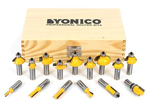 Yonico Yonico 17150 Router Bit Set (15 pc, 1/2 in shank)