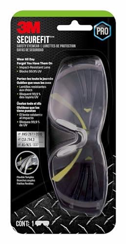 3M 3M SecureFit 400 Safety Eyewear, Clear Anti-Fog