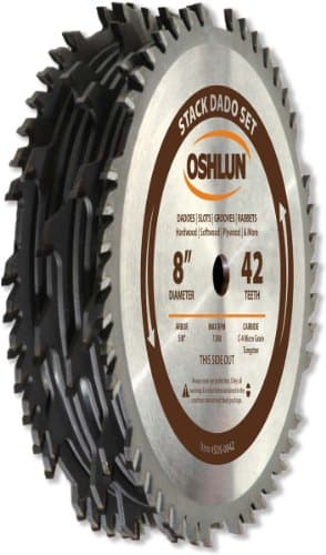 Oshlun Oshlun SDS-0842 8-in Stack Dado Set (42T)