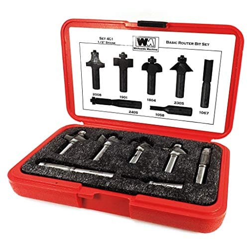 Whiteside Whiteside 401 Basic Router Bit Set (7 pc, 1/2 in shank)